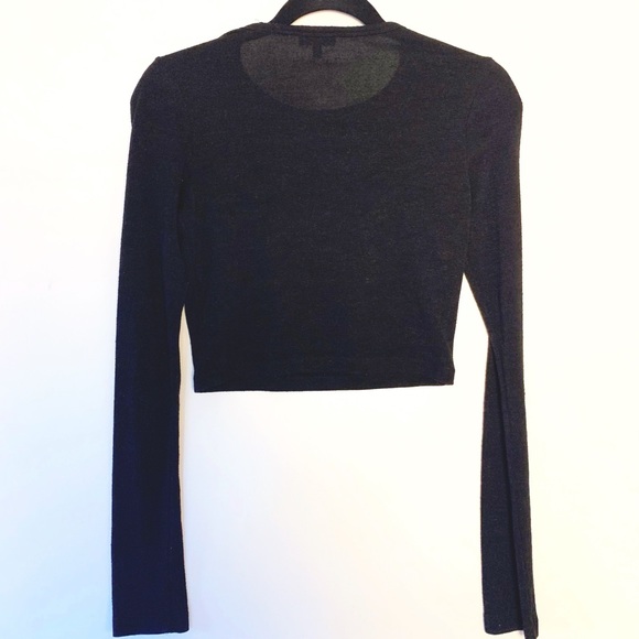 Wilfred Aritzia Blac crop top long sleeve - Picture 6 of 6